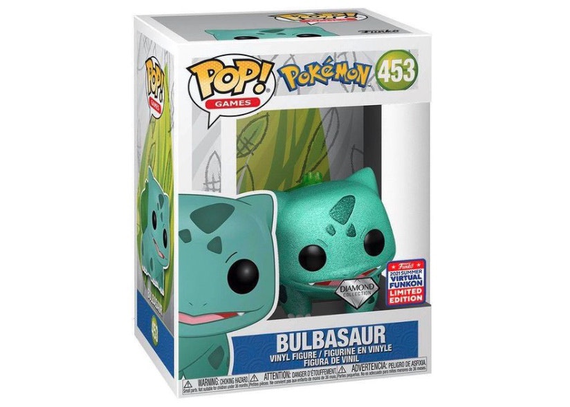 Funko Pop Pokemon Bulbasaur Diamond  Collection 2021 Summer Exclusive #453